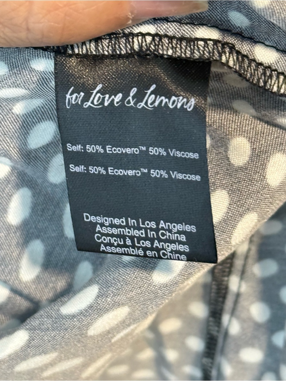 For Love & Lemons Beth Midi Dress - Black & White Polka Dot NWT SZ S - Picture 8 of 11